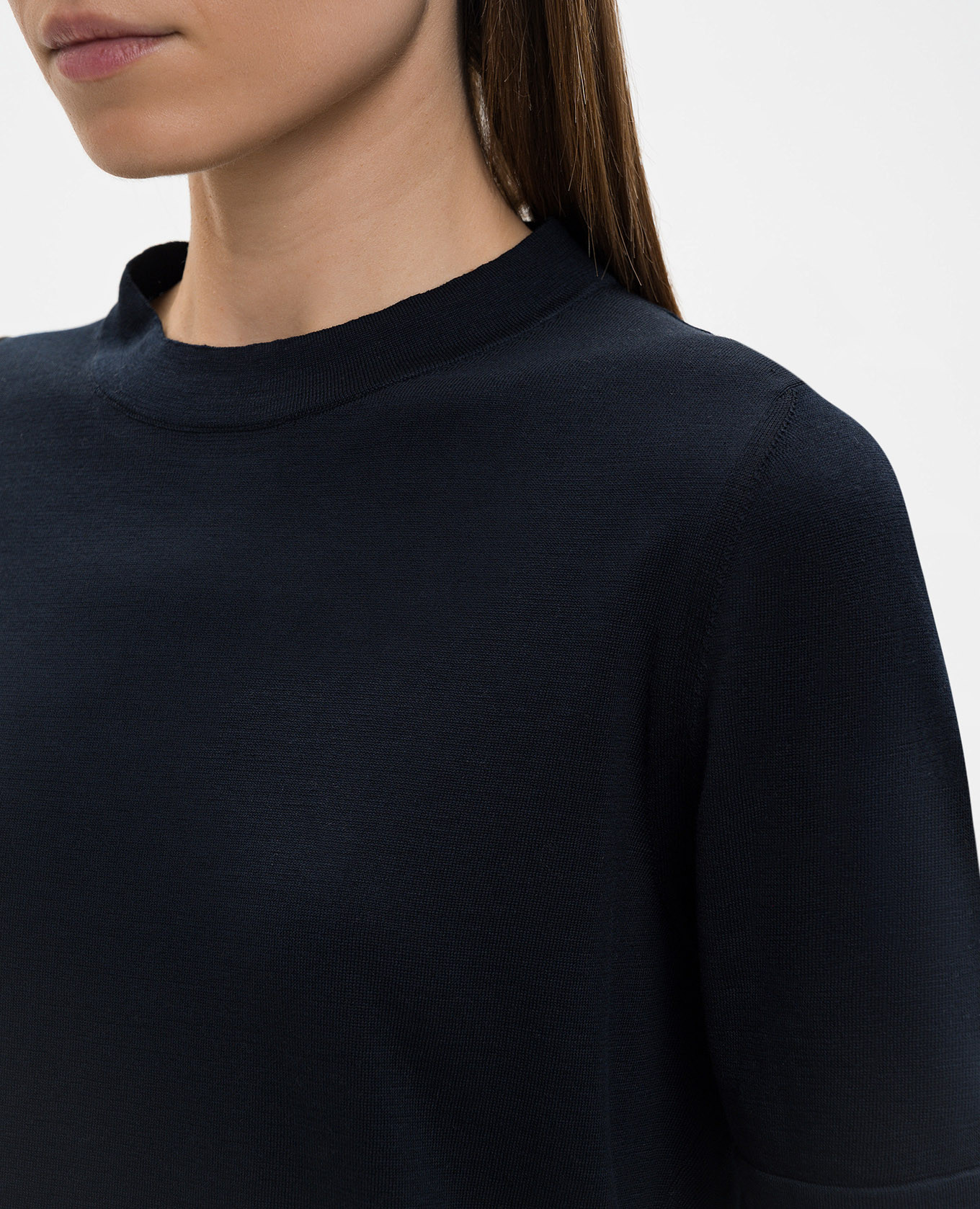 Blue T-shirt with silk Agnona 5