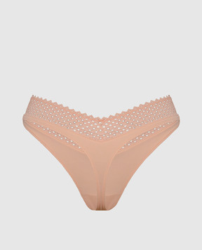 Wolford Beige lace thong panties 4W2310