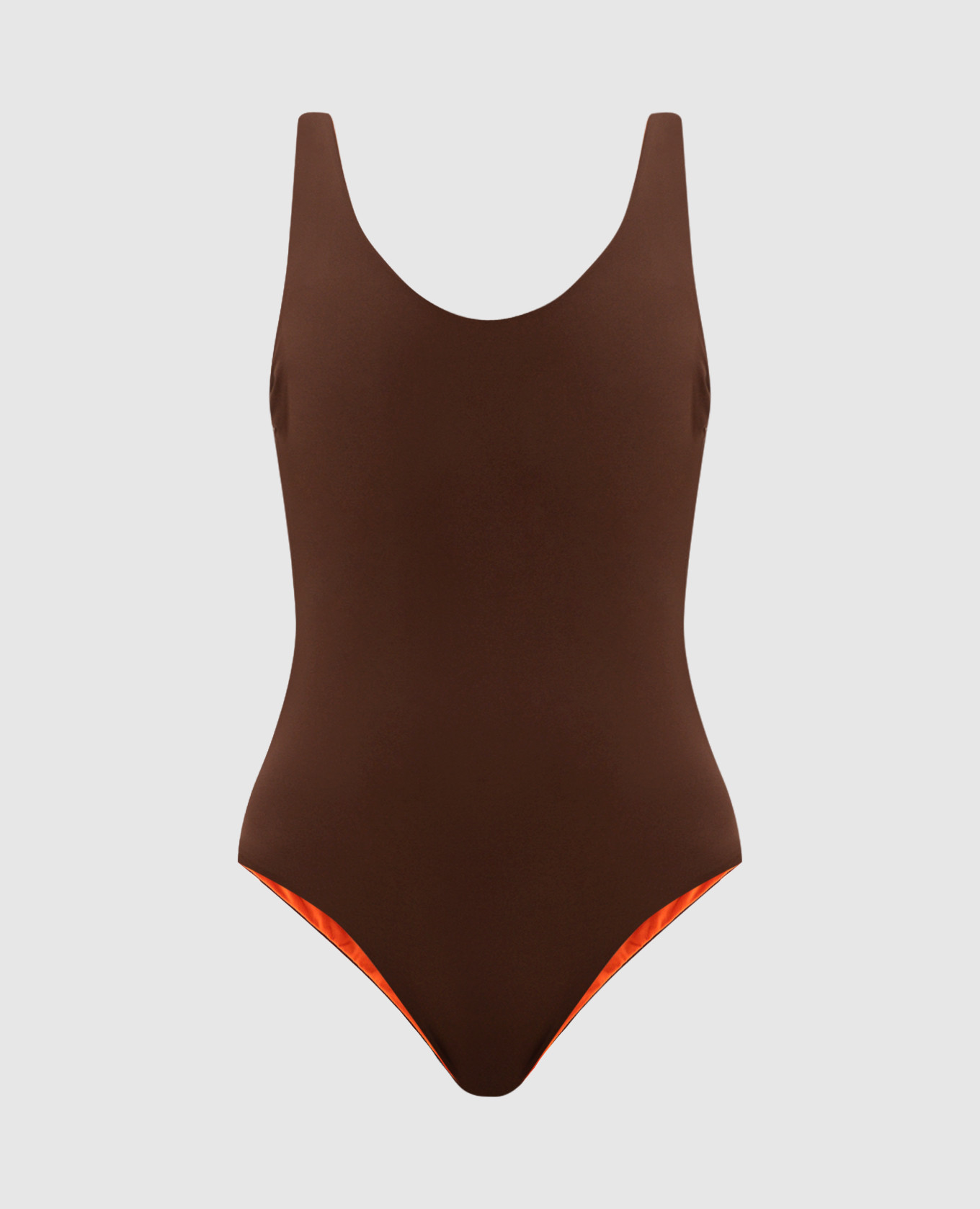 Brown reversible swimsuit