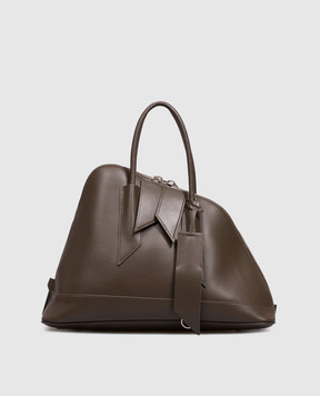 The Attico Brown leather tote bag 261WAH00064LBT019AA