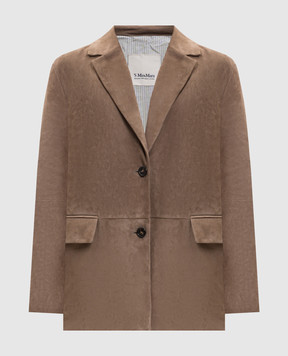 Max Mara Brown suede jacket SMMANFORA