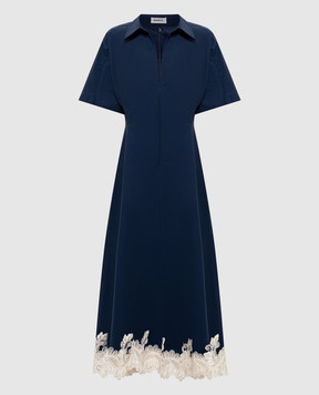Simkhai Nerris blue dress with lace 4261176CC