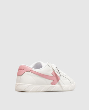 Off-White End of Play children's white sneakers with embossed logo OF06462655