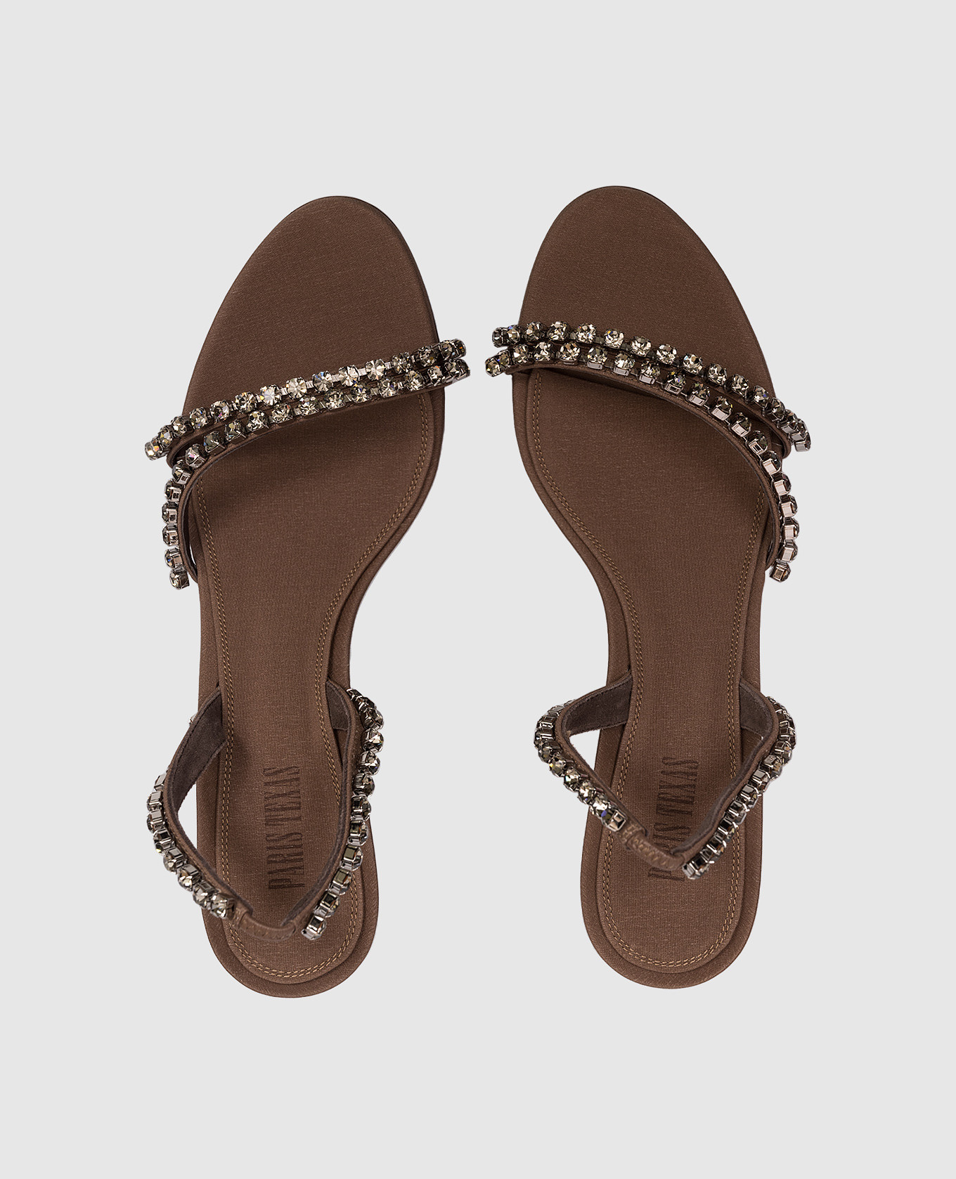 LIDIA brown mules with crystals Paris Texas 4