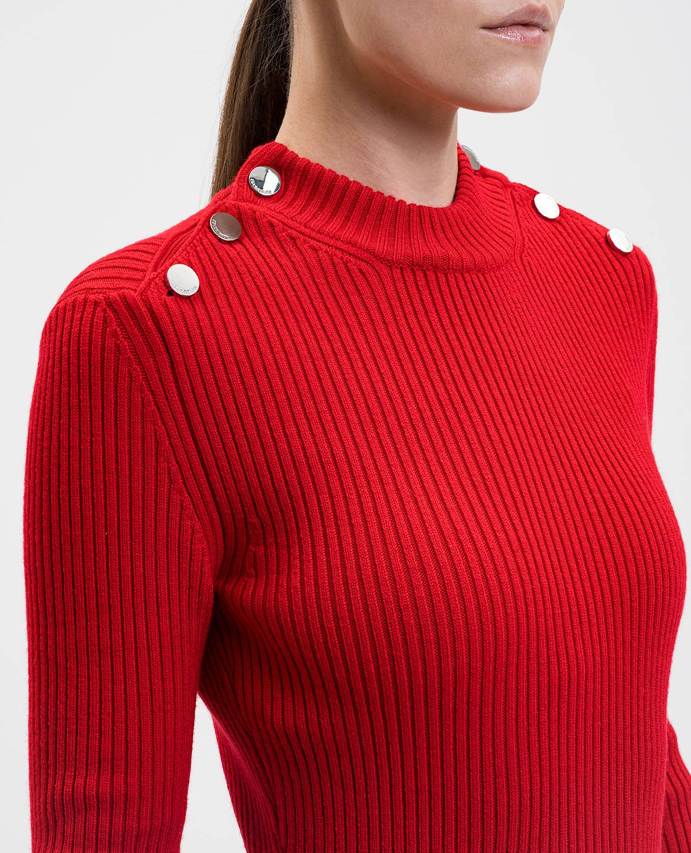 

Red GARIBO ribbed wool dress Max Mara Sportmax