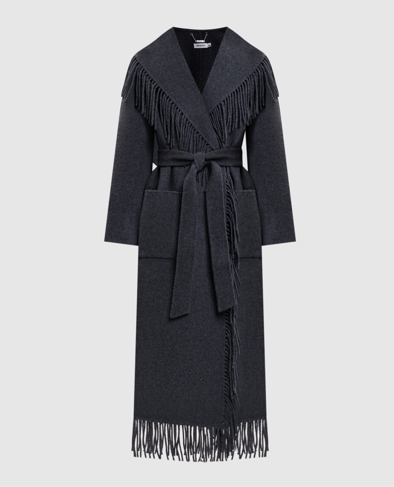 Gray Carrie wool coat Simkhai