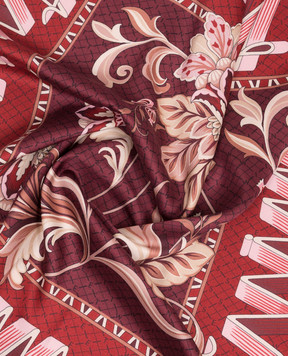 Twinset Burgundy print scarf 262TO5550