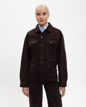 AGOLDE Radley burgundy denim jacket A5106C1183