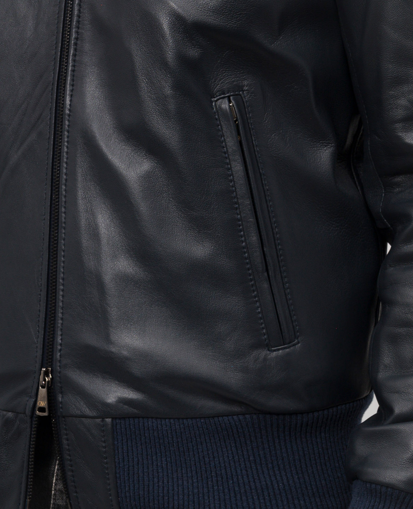 

Blue leather jacket Cashmere&Whiskey