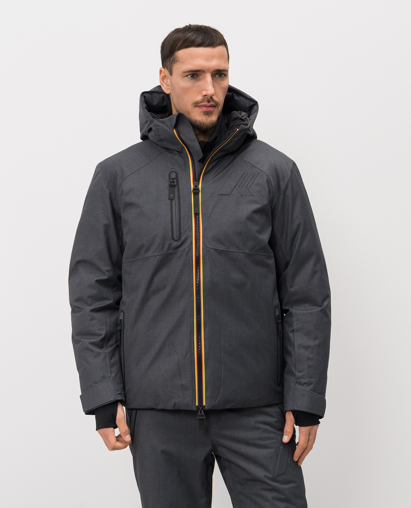 BEAUFORTAIN gray ski jacket K-Way 3