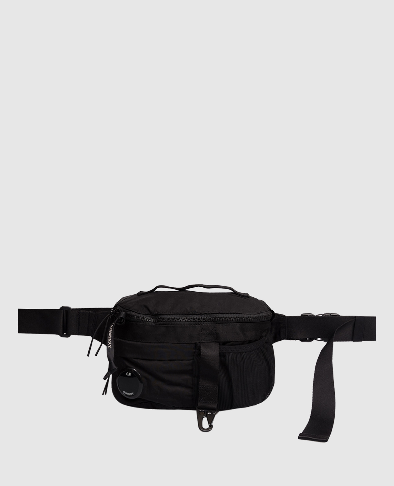 

Black waist bag with logo patch C.P. Company