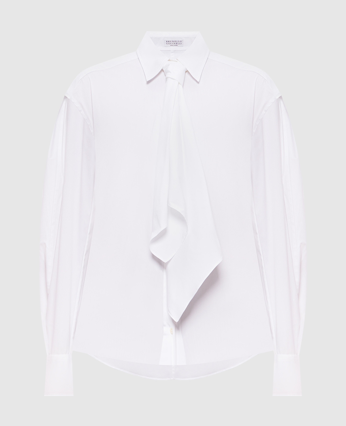 White shirt with a monil chain