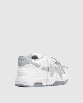 Off-White Out Of Office white leather sneakers with logo print M189C9L019