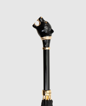 Pasotti Black Panther umbrella-cane with Swarovski crystals OMITUO479RASO67681