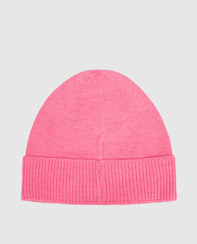 Off-White Children's pink hat with wool OGLC001F25KNI001