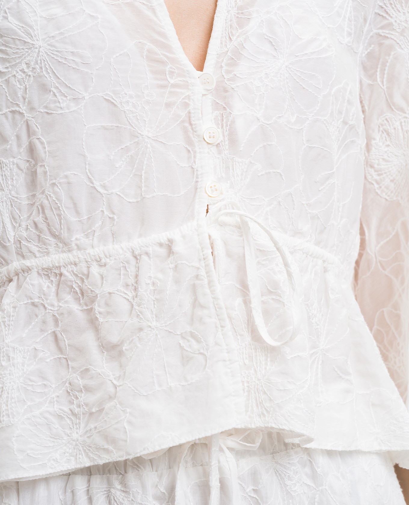 White silk blouse Ballantyne 5
