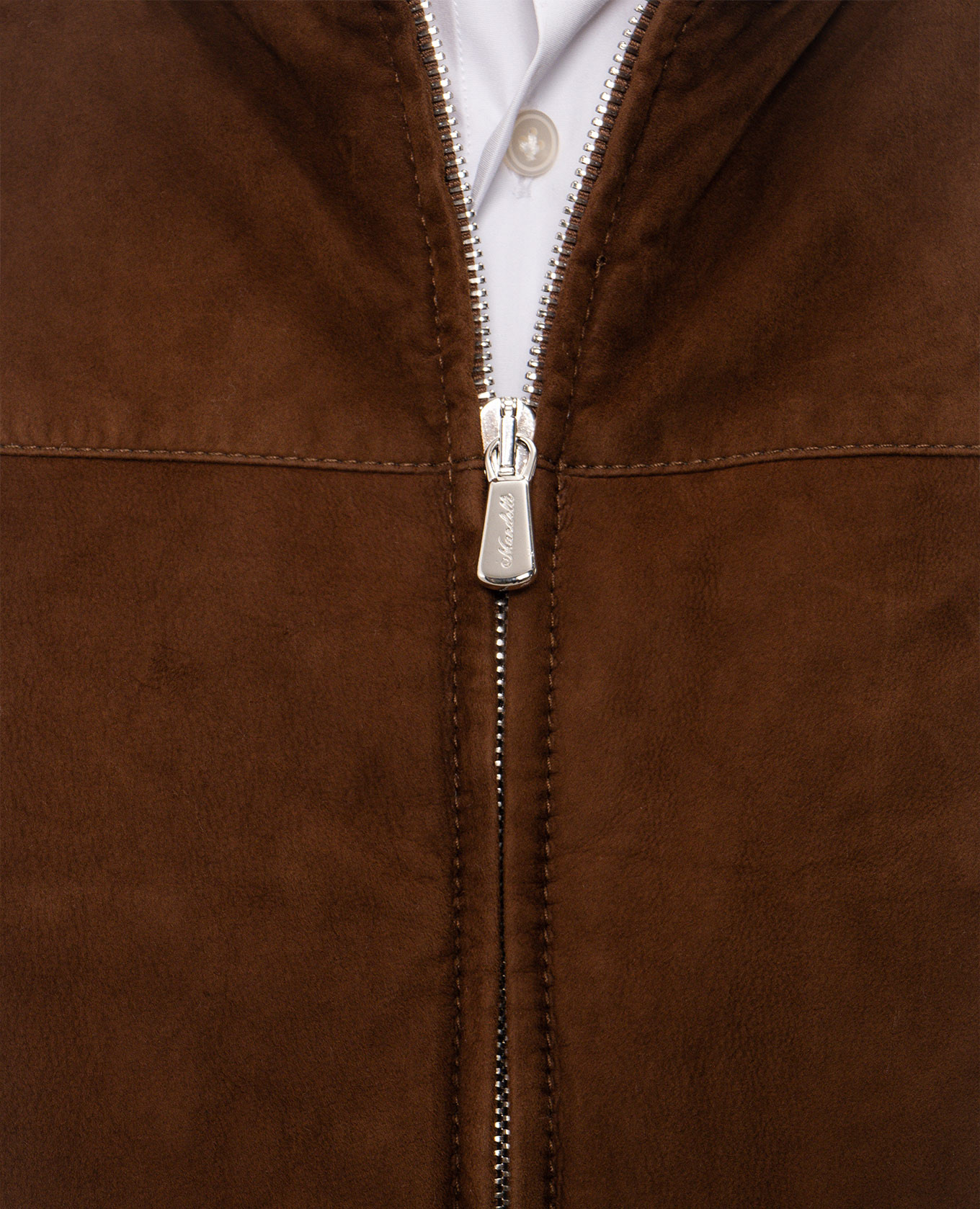 Brown suede jacket Enrico Mandelli 5