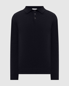 Pini Parma Blue wool and cashmere sweater POLOBLUE