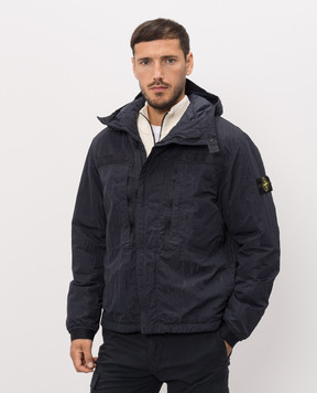 Stone Island Navy jacket with logo patch L2S15Q100007S0405