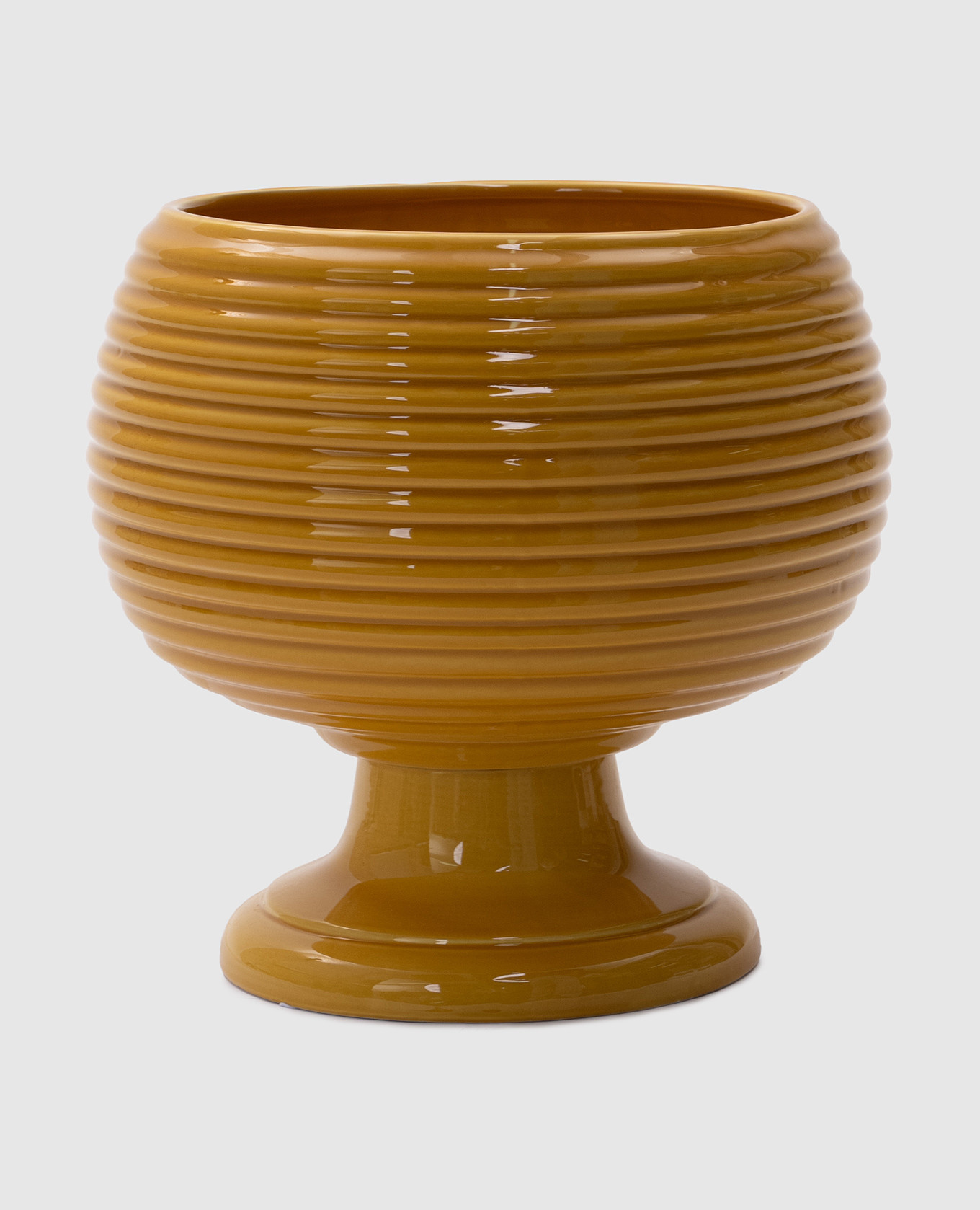 

Yellow ceramic planter Palais Royal