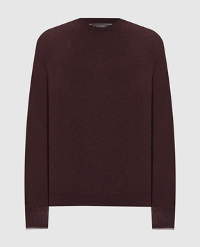 Peserico Burgundy cashmere sweater R59412F12D9010