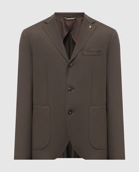 Peserico Brown wool jacket R5100902584
