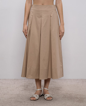 Peserico Beige midi skirt A0553701979