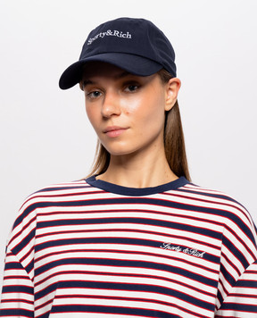 Sporty & Rich Blue cap with contrasting embroidery AC04084300BL106w