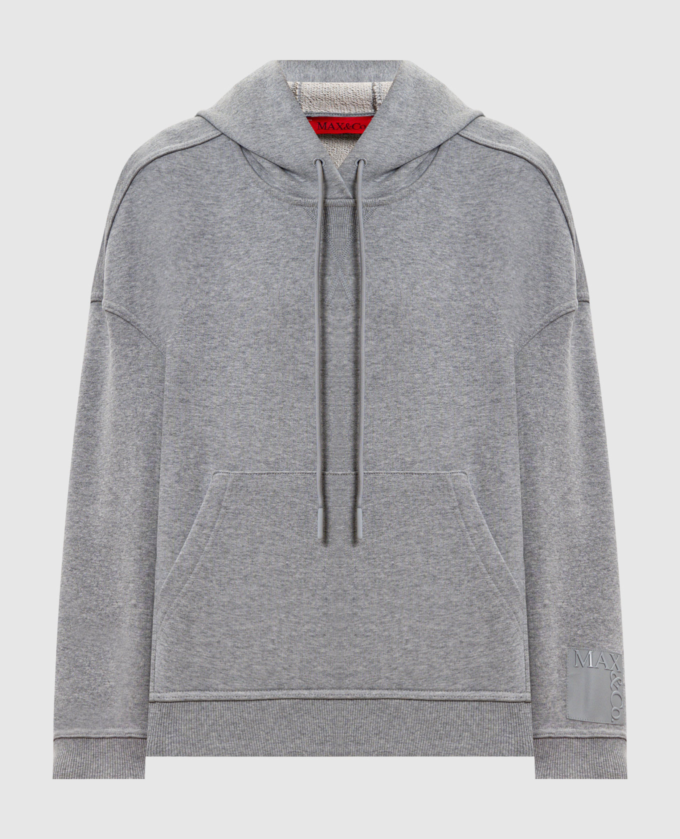 

Grey hoodie with logo Max & Co