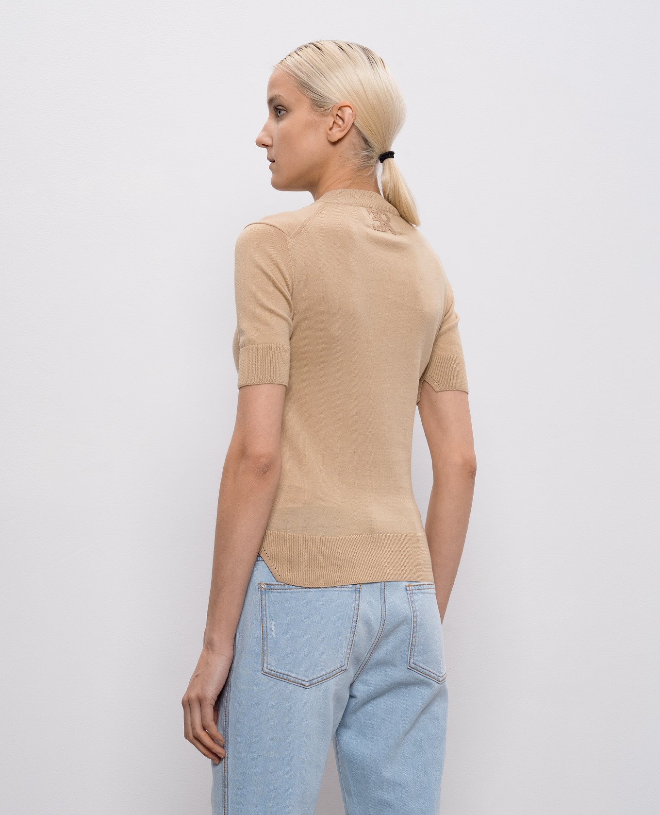 Beige top with lace Ermanno Scervino 4