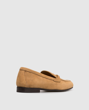 Versace Brown nubuck loafers with Medusa emblem 10198791A16647