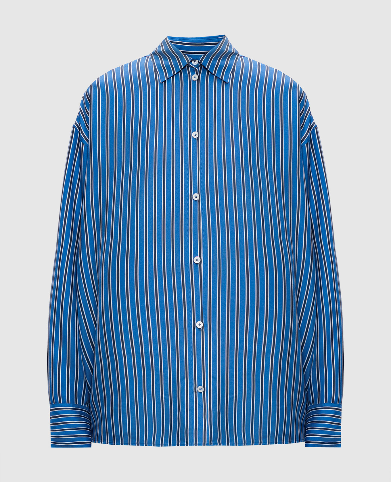 

Blue striped silk blouse Toteme