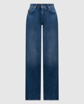 Dolce&Gabbana Blue jeans with logo patch FTC8CDG8PH7