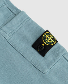 Stone Island Children's blue sweatpants with logo L1S166200003S004068
