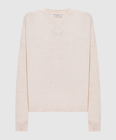 Pink wool pullover