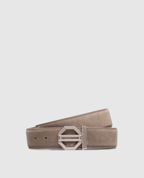 Stefano Ricci Beige suede belt N381SDC554P