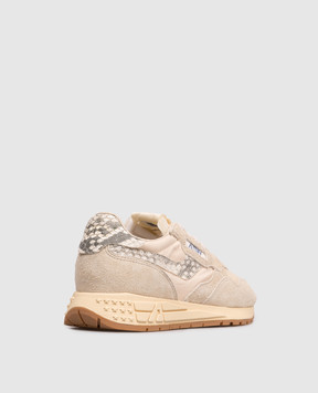 AUTRY Beige combination sneakers A1UNWWLWUQ01