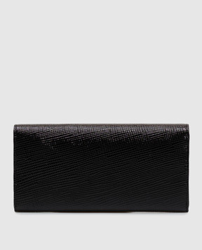 Toteme Black patent leather T-lock wallet 264WAM0041LE0234