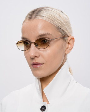 Brunello Cucinelli Timeless Reflections Gold Sunglasses MOCTRAMS02