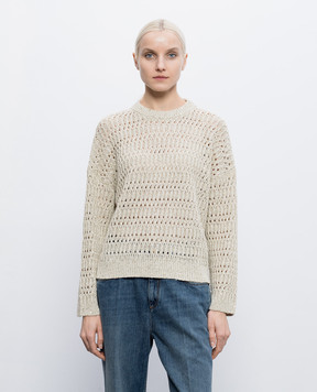 Brunello Cucinelli Beige linen jumper MCO564700