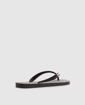 DSQUARED2 Children's black flip-flops with logo 827962634