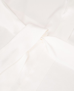 Dore & Rose White silk robe PREMIUMSILKBRIDALKIMONO