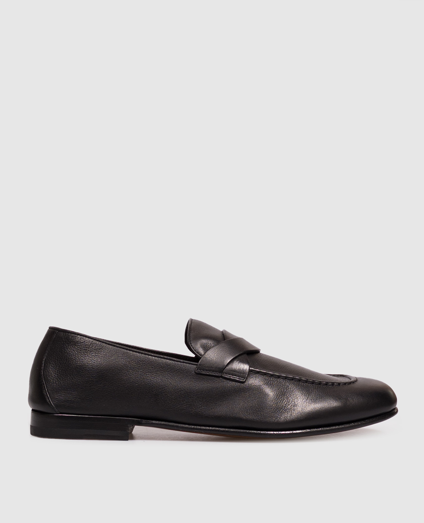 GIGI black leather loafers