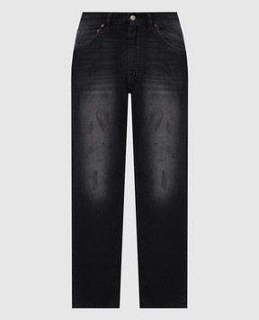 Maison Margiela MM6 Black jeans with a vintage effect SH0LA0035M30064