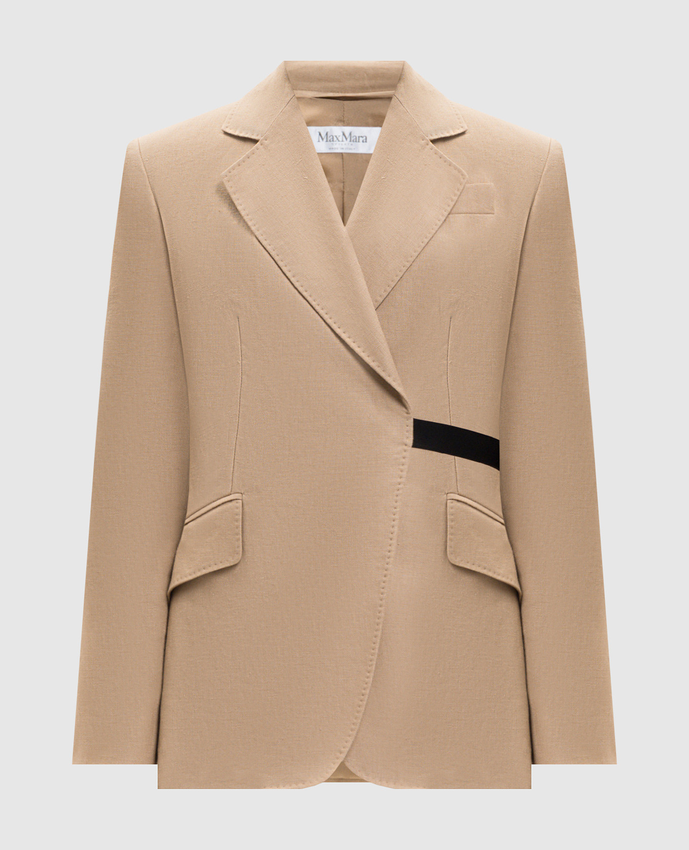 

Beige linen bomber jacket Max Mara