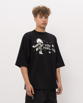 Palm Angels Black Feel High T-shirt PAMAA005JR001