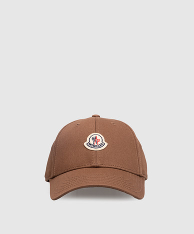 Brown cap with logo