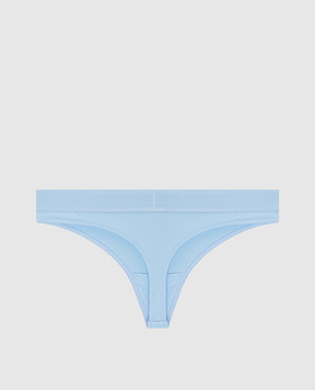 Tom Ford Blue logo pattern thong panties KNJ009JEX166