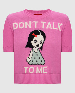 Max & Co Pink top with woven pattern MCOARGENTO