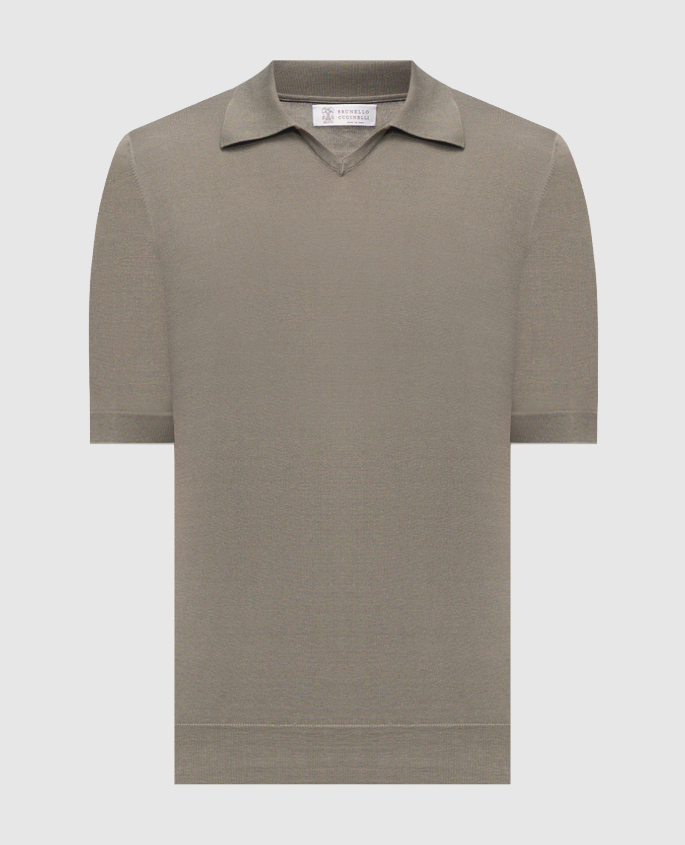 

Khaki polo shirt Brunello Cucinelli